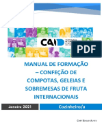 Manual de Formação - Confeção de Compotas, Geleias e Sobremesas de Fruta Internacionais