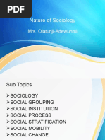 Nature of Sociology Slideshare