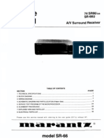 Marantz SR66 SR66U Audio