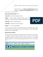 Medical Store Management System Project