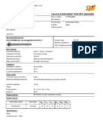 Calculation Sheet For Spit Anchors: FIX Z XTREM Min. Anchorage M12x105/30-10