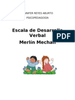 Escala de Desarrollo Verbal Merlin Mechan