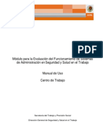 Manual de Eval y Funcionamiento de Sist de Adm en Centros de Trabajo