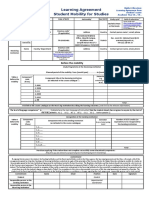 Learning Agreement Student Mobility For Studies