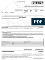 NEFT RTGS Form