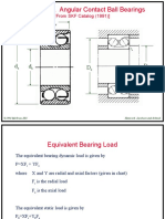 Double Row, Angular Contact Ball Bearings: (From SKF Catalog (1991) )