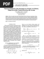 Detonation of A Propane-Air Mixture