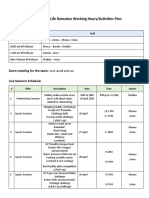 ADW Student Life Ramadan Working Hours/Activities Plan