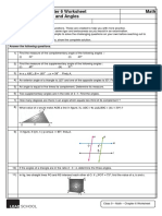 Class 9 Chapter 6 Worksheet Math Lines and Angles: Instructions