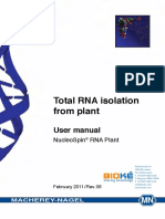 Total RNA Isolation From Plant: User Manual