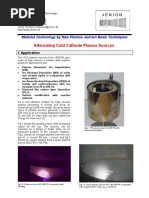 Jenion 公司 Alternating Cold Cathode Plasma Sources