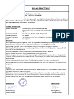 Austenitic MN Casting Repair Procedure