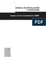 Manual de Instalación Y Operación: Equipos de Aire Acondicionado