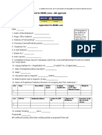 Common Application Format For MSME Loans - IBA Approved