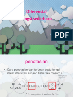 Diferensial Fungsi Sederhana