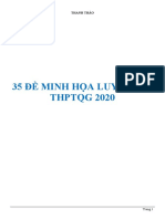 35 Đề minh họa 2020 - GV Thanh Thảo