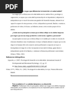 Cuáles Son Los Rasgos Que Diferencian La Transición A La Edad Adulta