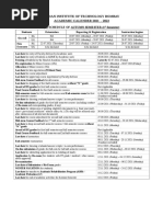 Indian Institute of Technology Bombay Academic Calender 2021 - 2022