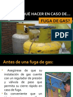 Que Hacer en Caso de Fuga Gas