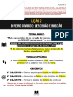 Subsídios Lição 2 - o Reino Dividido Jeroboão e Roboão - Canal Texto Áureo