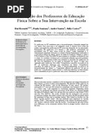 9 - Percepções Dos Professores de Educação Física Sobre A Sua Intervenção Na Escola