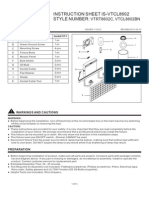 Instruction Sheet Is-Vtcl8602 Style Number:: VTRT8602C, VTCL8602BN