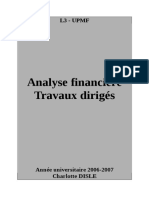 Analyse Financière Travaux Dirigés: L3 - Upmf