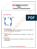 Chemical Thermodynamics Class 12th Notes