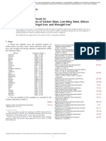 E350-18 Standard Test Methods For Chemical Analysis of Carbon Steel, Low-Alloy Steel, Silicon Electrical Steel, Ingot Iron, and Wrought Iron