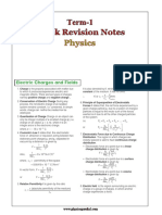 Quick Revision Notes Term-1: Physics