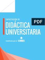 Capacitacion en Didactica Universitaria UCOM Noviembre 2021