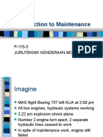 Introduction To Maintenance: P-115-3 Juruteknik Kenderaan Motor