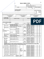 Pm-CLINIC Inspection Sheet Model: HM300-1 #1001-: Eng. Serial #