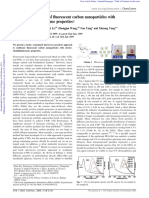 Microwave Synthesis of Uorescent Carbon Nanoparticles With Electrochemiluminescence Propertiesw