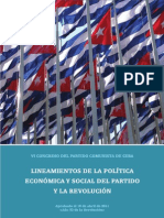 Folleto Lineamientos VI Congreso Partido Comunista de Cuba