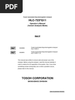 HLC-723 G11: Operator's Manual (Variant Analysis Mode)