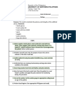 Rubric For Oropharyngeal Suctioning