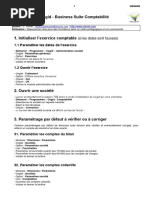 Cegid - Business Suite Comptabilité: 1.1 Paramétrer Les Dates de L'exercice