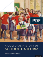 A Cultural History of School Uniform Sample Chapter and Contents