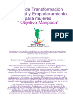 Taller de Transformacic3b3n Personal y Empoderamiento Objetivo Mariposa. 1