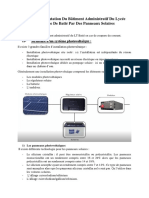 Alimentation Du Batiment Administratif Du LT Batié Par Des Panneaux Solaires Final