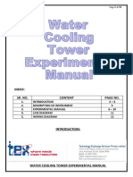 Water Cooling Tower Experimental Manual