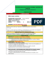 Plan de Clases # 8 Comprension Lectora