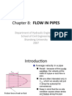 Fundamentals of Fluid Mechanics: Chapter 8: Flow in Pipes