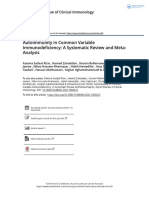 Autoimmunity in Common Variable Immunodeficiency A Systematic Review and Meta-Analysis