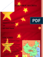 The People'S Republic of China: Mahaneesh Chandra and Md. Yusuf Munshi