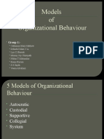 Models of Organizational Behaviour: Group 1