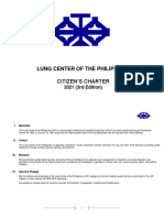 Lung Center of The Philippines Citizen'S Charter: 2021 (3rd Edition)