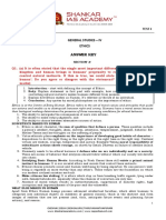 General Studies - Iv Ethics Answer Key: Mainstorming 2021