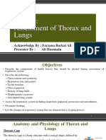 Assessment of Lungs and Thorax